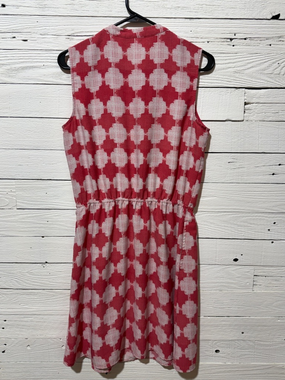 Merona Red and White Sleeveless Patterned Mini Dress - Picture 4 of 4